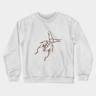 Fungus beetle pointillism illustration Crewneck Sweatshirt